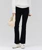 Chase Cult Women'S Bonded Black Hidden Elastic Bootcut Denim Pants - Black