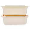 Skater Usamaru Storage Containers, 530ml X 2, Made In Japan, FCNN5W-A, Easy-to-Clean Grooveless, Microwave-Safe with Lid On