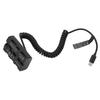 Type C to NP F550 Spring Power Cable Dummy Battery Power Adapter for Monitor Fill Light