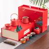Creative Ceramic Wedding Kung Fu Tea Set Set Household Company Opening Real Estate Business Gifts