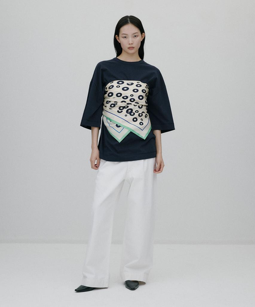 Sunjin Sarang Yurang Oversized T-Shirt [Navy]