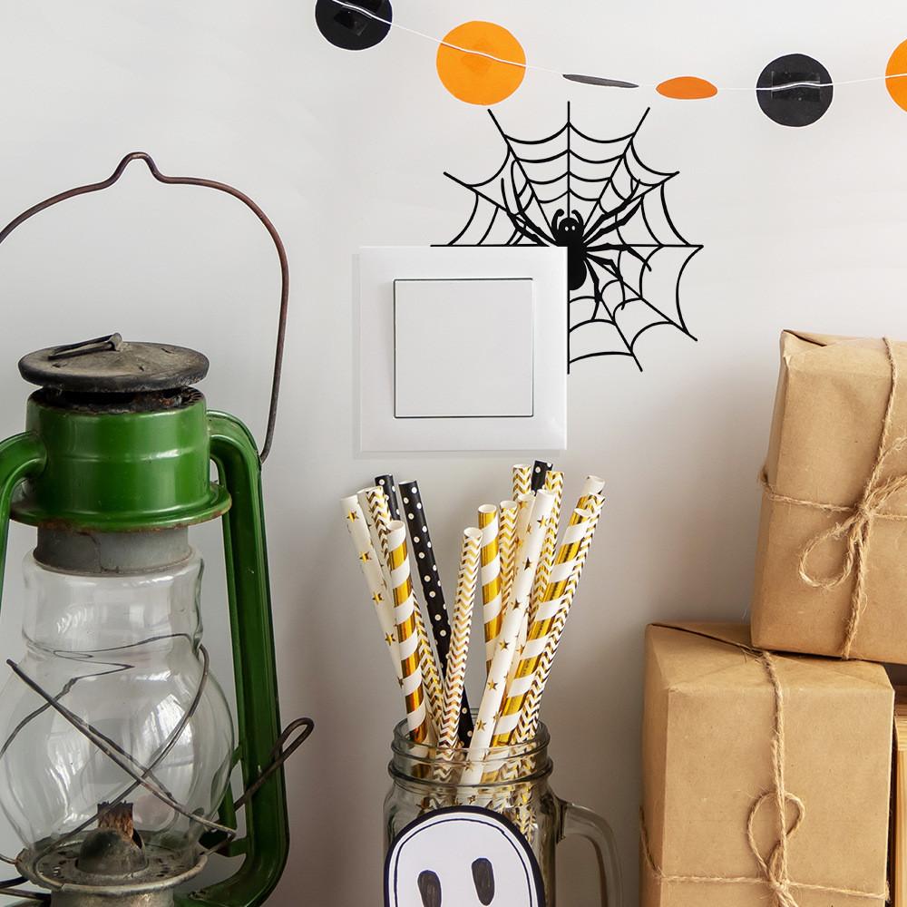 Spider Halloween Pvc Wall Decal Art Sticker For Home Office And Decoration Room