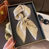 New small square scarf silk scarf women's summer versatile scarf headband silk scarf scarf temperament advanced neck protection spring and autumn thin