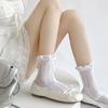 Lolitas Ruffled Ankle Socks Ballet Sweet Bowknot Crew Socks Tights Loose Socks