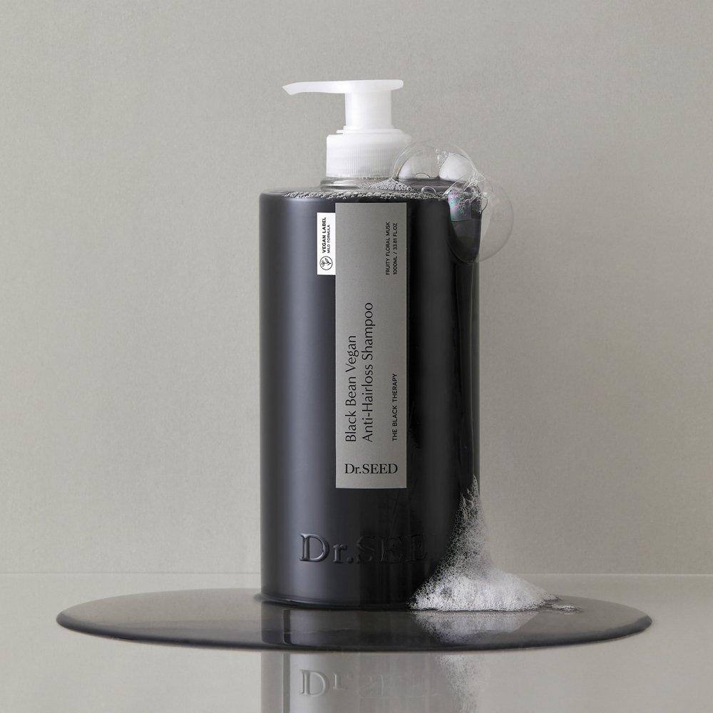 DR.SEED Black Bean Vegan Anti-Hair Loss Shampoo Large Capacity 1000ml Fruity Floral Musk Fragrance