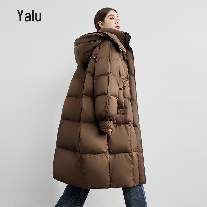Yalu Women's Long Hooded Winter Down Jacket