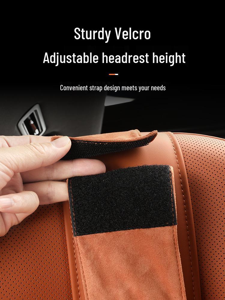 Aviation Suede Plush Neck Pillow & Lumbar Support for AITO M7/M8/M9 Headrest - Car Interior Accessories