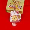 Maneki Neko Car Keychain Lucky Cat Car Backpack Keyring Best Friend Charms Pendant Couple Gift Keychain