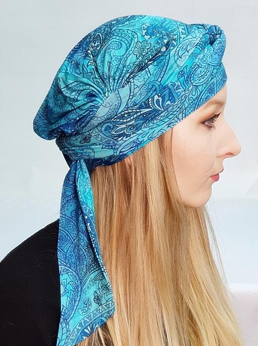 Turban Damski Na Głowę Lara 215 Miękki Turban Z Bambusa Po Chemioterapii