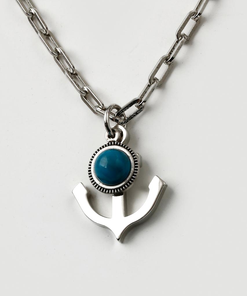 Shoveoff Svn-2003 Simple Turquoise Men'S Necklace For Daily Points