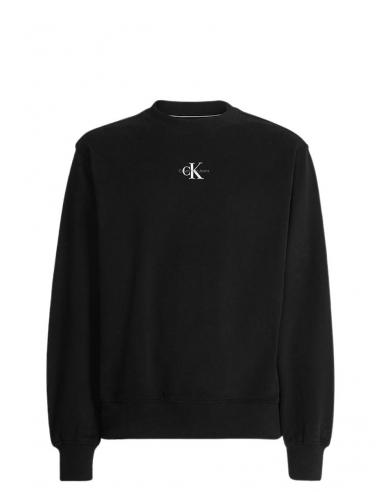 Calvin Klein - Baumwoll-Sweatshirt Mit Rundhalsausschnitt - Sweatshirts & Hoodies - Herren - Schwarzk - 2XL - Bild 3