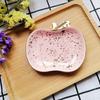 Ceramic Watermelon Apples Shape Earrings Necklace Jewelry Storage Dish Plate