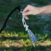 Outdoor Multifunctional Stainless Steel Hook Mosquito Coil Bracket Bottle Opener Measuring Ruler Foldable Insert