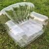 Guter Verdickter Outdoor Camping Aufblasbares Sofa Erwachsenen Fauler Aufblasbarer Stuhl PVC Transparenter Sofahocker