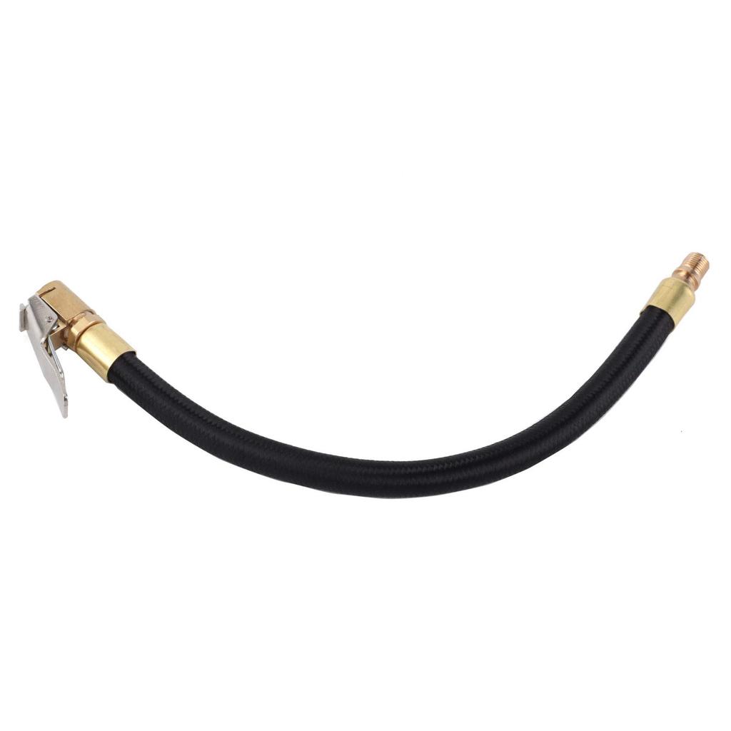 Air Hose Wheel Valve Core Braided Fabric + Brass Material Additional Inflator Hose Air