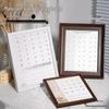 Walnut Wood Grain Nail Gel Swatch Display Board & Photo Frame