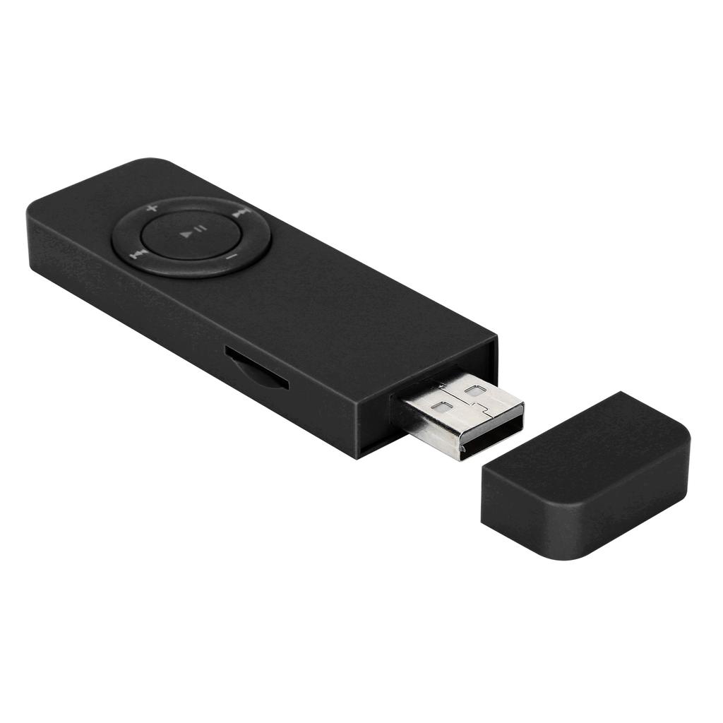 MP3 Music Player Portable Music Media MP3 Player with Lanyard for Listening To MusicBlack