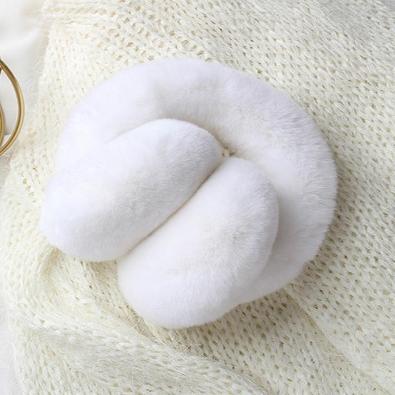 Super Quality Ladies Rex Rabbit Fur Earmuffs Winter Warm Ear Muffs for Women