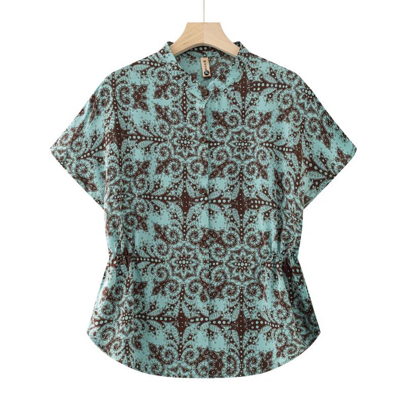 YUZHAOLIN Damen Neue Chinesische Stil Blumenbluse