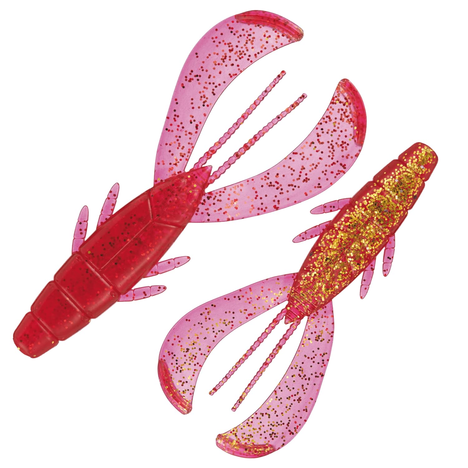 

Major Craft Rockfish Rock Liver Lucky Akakin Worm, Claw, 3.2 inches, #005