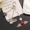 Trendy Phone Lanyard Angel Heart Keychain Pendant Durable Phone Strap Portable Phone Jewelry Suitable for Keys Phones