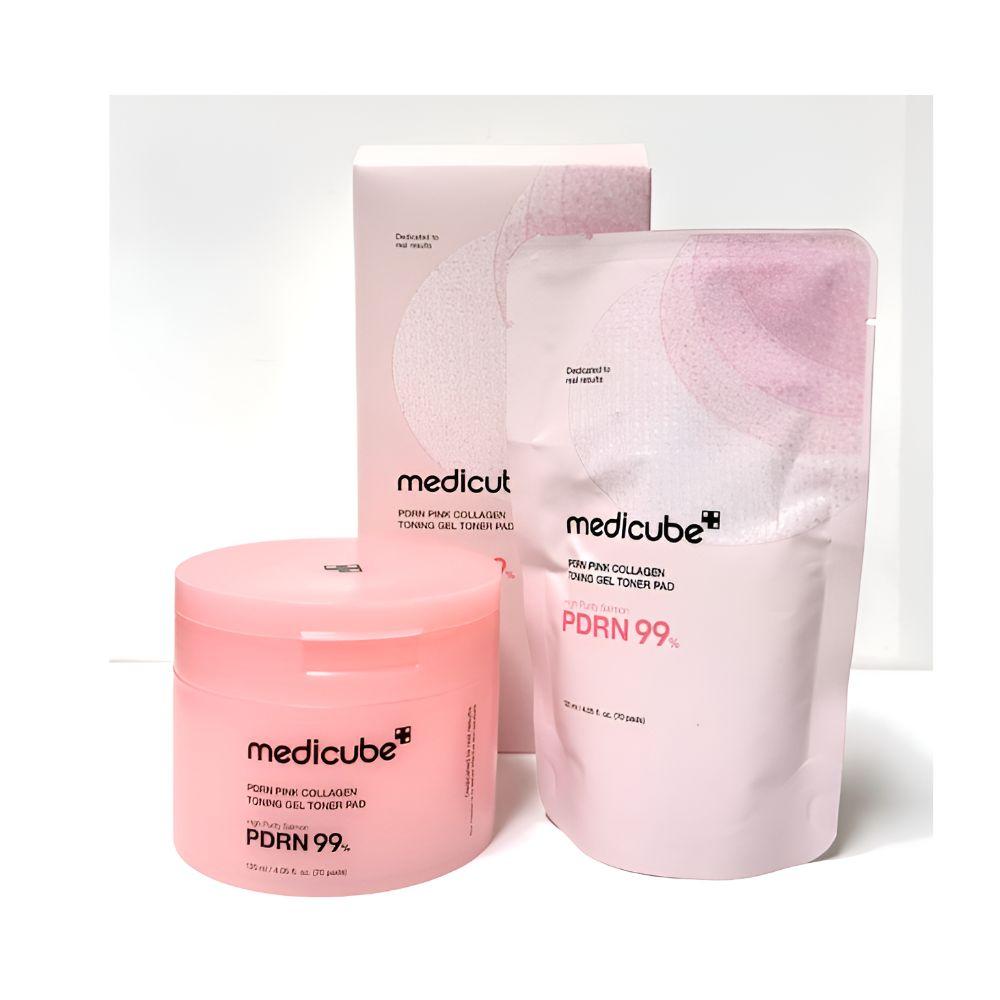 

Medicube PDRN Pink Collagen Toning Gel Toner Pad 70pcs Brightening and Glass Skin Care K-Beauty