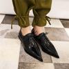 Fashion Western Women's Flats Pointed Toe Loafer Shoes Woman Sexy Lace-up Pointed Toe Oxford Shoes For Women Spring Footwear Large Size