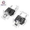 1PCS BNC to Two Dual 4mm Banana Male Female Jack Coaxial connector RF Adapter