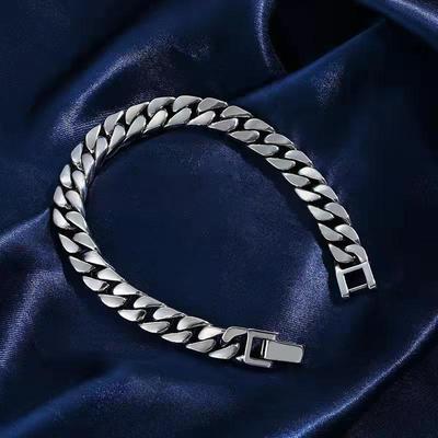 Minimalistisches Gliederarmband im kubanischen Stil für Männer und Frauen, trendige Persönlichkeit, vielseitiges koreanisches Punk-Hip-Hop-Accessoire für Herren