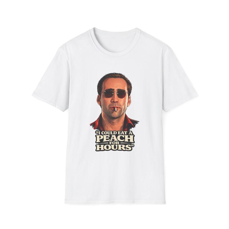 Castor Troy Face Off Nicholas Cage Unisex T-Shirt|  I Could Eat A Peach For Hours M