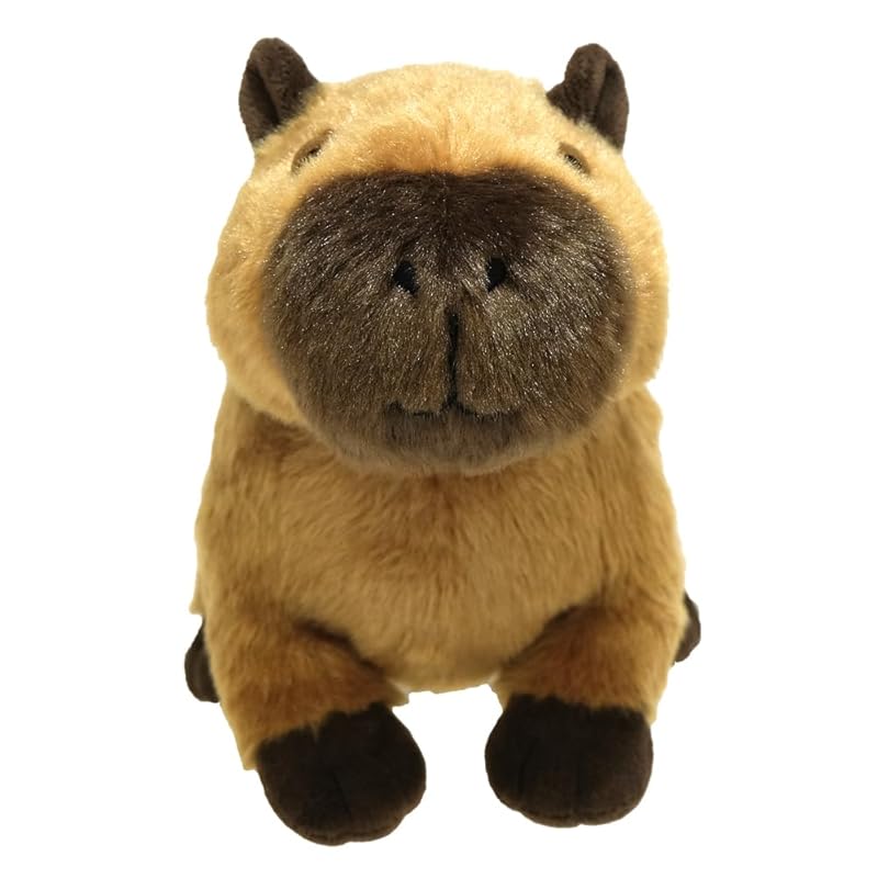 SunLemon Fluffies Medium Capybara Plush Toy, 19 X 26 X 16 Cm, Cute Animal, P-1533