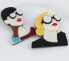 New Design Unique Lady Figure Acrylic Brooch Pins For Women Girls Brooches Pins Lapel Badges Bag Decorations Party Dress Jewelry