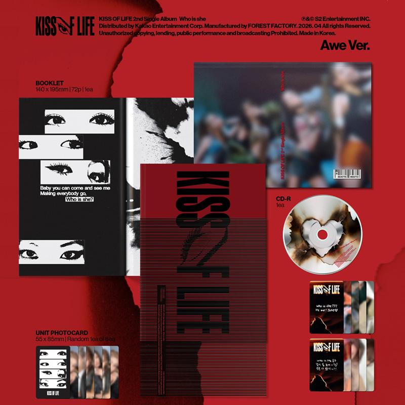 [PRE ORDER] KISS OF LIFE 2nd Single Album Who is she (Awe Ver.)