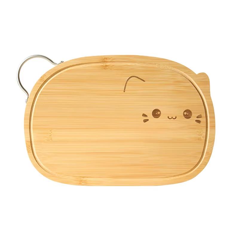 

Bamboo Cutting Board with Handle Kitchen Food Prep Board Durable Wood Chopping Board for Fruits Vegetables Bread and Meat one size коричневый