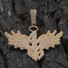 Trendy Hip Hop Men's Necklace: Big Wing Pendant with Copper and Zircon