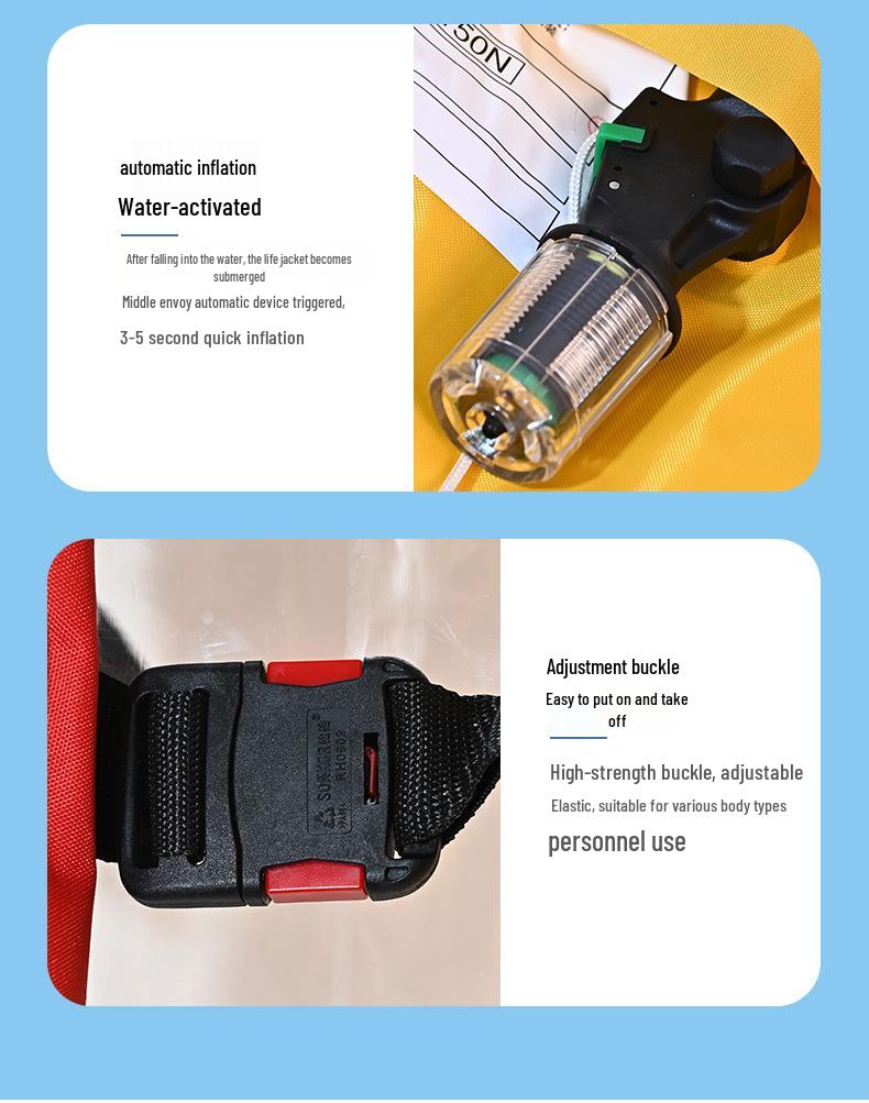 CCS Certified Automatic Inflatable Life Jacket for Marine Rescue