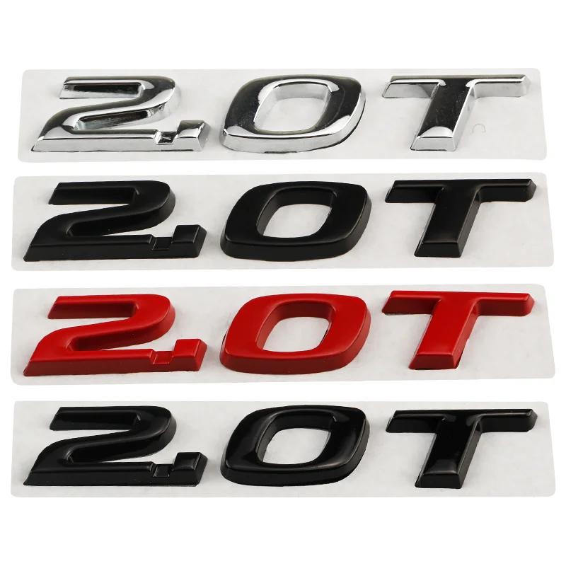 Car 3D Metal 2.0T Sport Displacement Trunk Logo Sticker Emblem Badge Decals For Honda Accord 10th Civic CRV Styling Accessories MG3