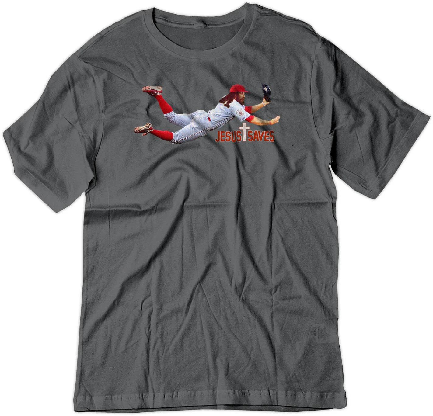 BSW Youth Jesus Saves Christian Baseball Shirt S