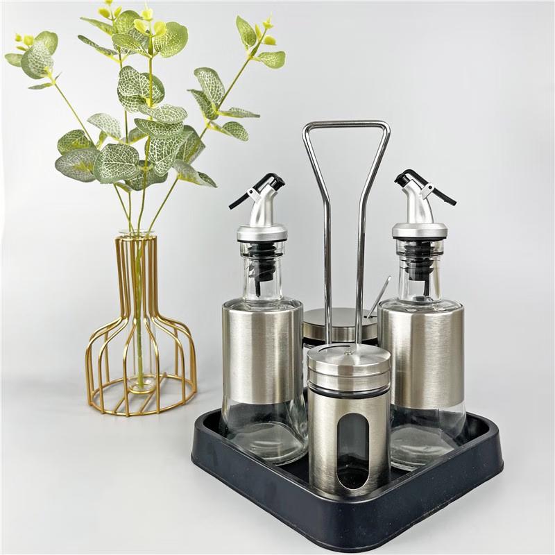 5-Piece Glass Spice & Seasoning Jar Set