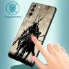 Japońska sztuka samurajska pokrowiec na smartfona do Samsung Galaxy S21 Ultra S20 Fe S10 Plus S9 S10e S10lite Shell miękkie Fundas