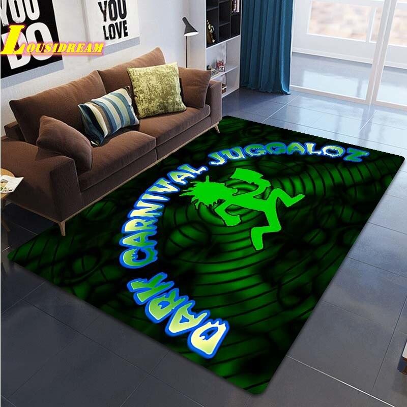 Tappeto Stampa Banda Pagliaccio Pazzo Tappeto Banda Juggalo Soggiorno Camera da Letto Decorazione Casa Tappeto Grande Tappetino da Gioco e Gattonamento per Bambini Tappetino Yoga Tappetino da Picnic