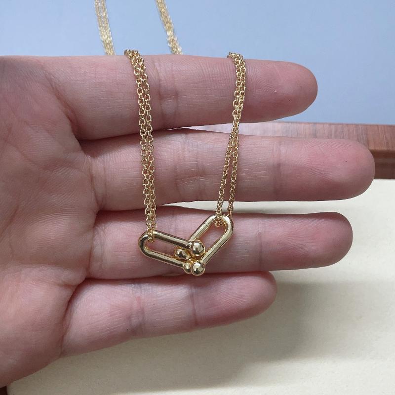 U-Shaped Handmade Necklace Horseshoe Choker Accessories For Women Jewelry Gift