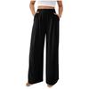 Women's Casual Loose Wide-leg Trousers With Slanted Pockets