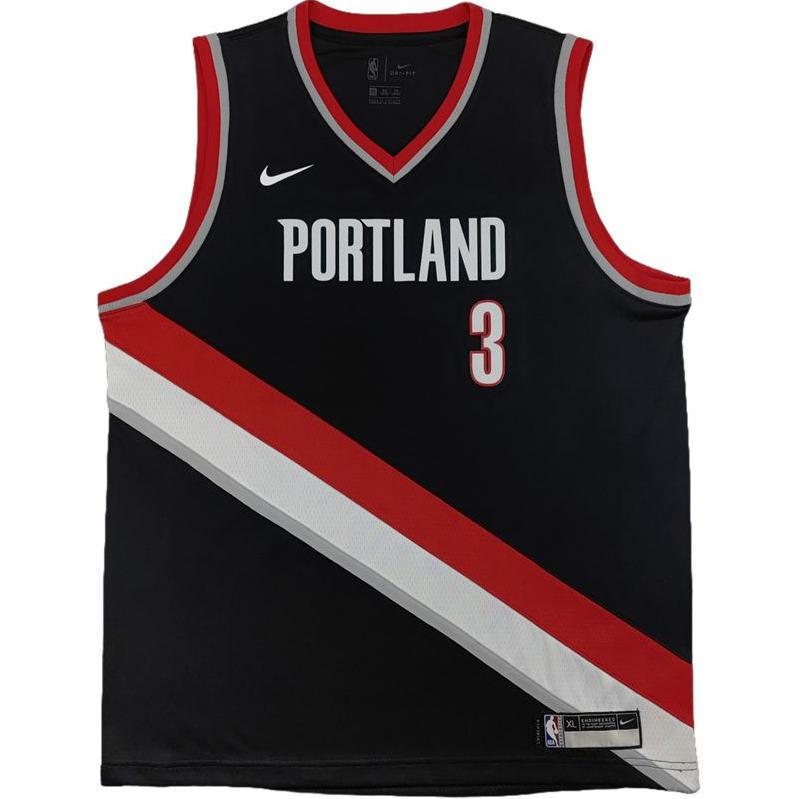 

Nike X NBA Collaboration Jersey Portland Trail Blazers McCollum 3 Swingman Fashion Sports Minimalist Kids jerseys Black 9Z2B7BZ2P-TRACM L