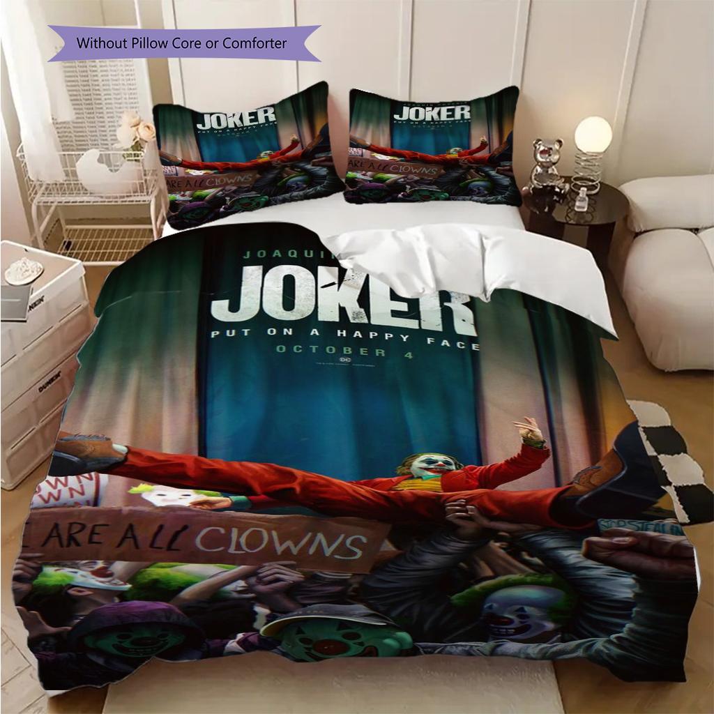 Joker Clown'S Rise Bedding 1 Duvet Cover 2 Pillowcase Without Core Duvet Cover And Pillowcase Christmas Birthday Gift Bedding Set