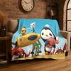 Cute Cartoon The Octonauts Barnacles Flannel Blanket Soft Warm Throw Blanket for Bedroom Living Room Bed Travel Picnic Gift
