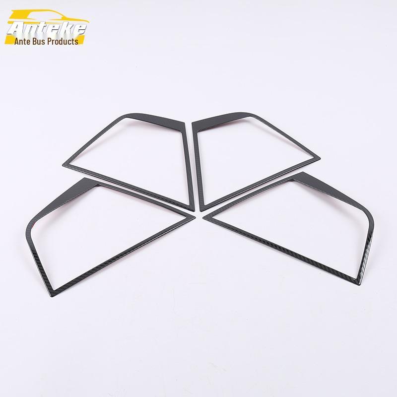 Fits 18 Kodiaq Models: Audio Bright Ring & Door Speaker Protective Stainless Steel Cover.