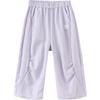 Balabala Girls' Summer Pleated Knee Umbrella Pants