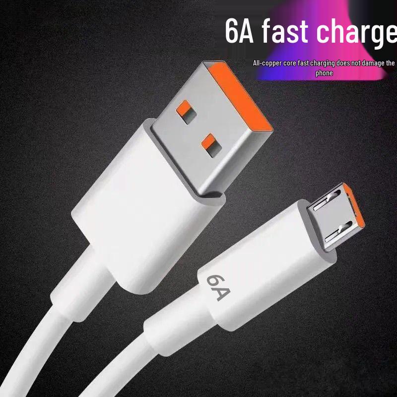 6A Fast Charge Android Data Cable for Huawei, Vivo, Xiaomi, Oppo - Micro USB