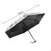 Mini Umbrella Oil Painting Folding Lightweight Men Women Rain Sun Protection